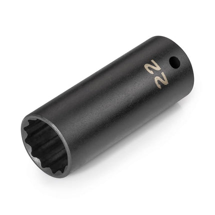 TEKTON 1/2 Inch Drive x 22 mm Deep 12-Point Impact