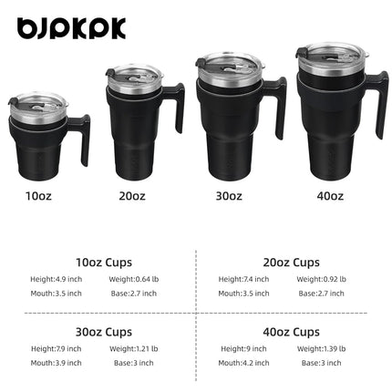 BJPKPK 900 ml Tumbler with Handle & Straw, Insulated Stainless Steel Mug