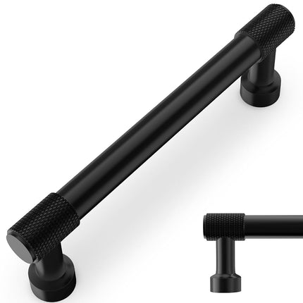 BUKOBYHE 10 Pack 5Inch(128mm) Matte Black Kitchen 