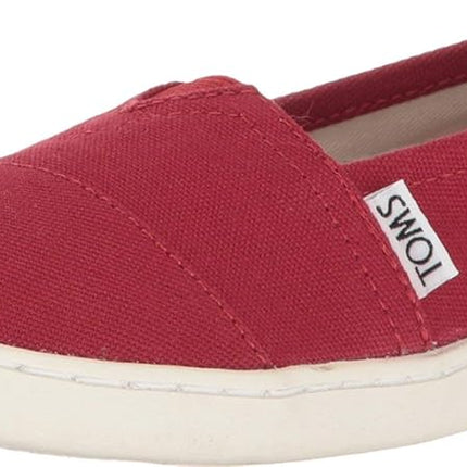 TOMS Unisex Kids Alpargata Loafer Flat, Red, 13.5 