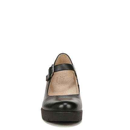 Naturalizer Women's Soul, Adore Mary Jane Wedge, Black, 11 Wide