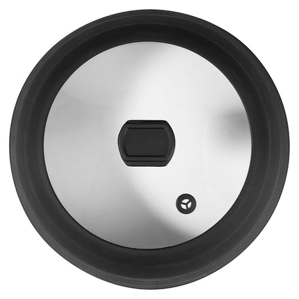 Cubierta y alfombrilla antisalpicaduras para microondas VEVOR, tapa de microondas plegable de 10.8" para alimentos, protector antisalpicaduras de silicona y vidrio templado resistente al calor de 500°F para platos, utensilio de cocina multiusos con asa