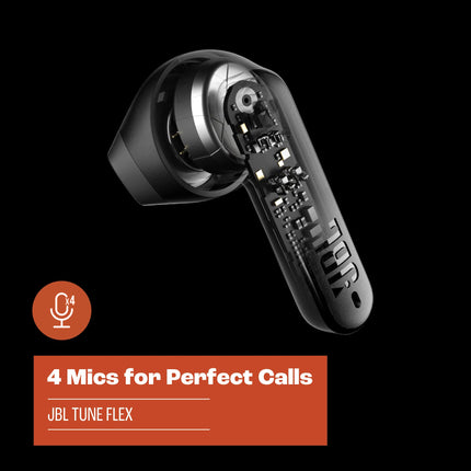 Auriculares inalámbricos JBL Tune Flex con cancelación de ruido - Negros, Pequeños