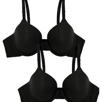 Sujetador camiseta Fruit of the Loom para mujer, negro/negro, 42C