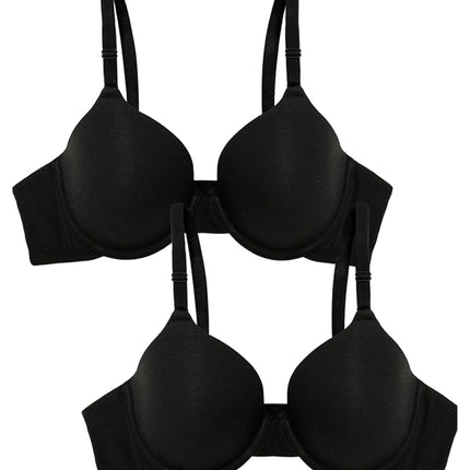 Fruit of the Loom Women's T-Shirt Bra, Black Hue/B
