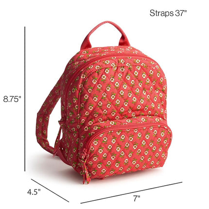 Vera Bradley Women's Cotton Mini Banbury Backpack, Moorish, One Size