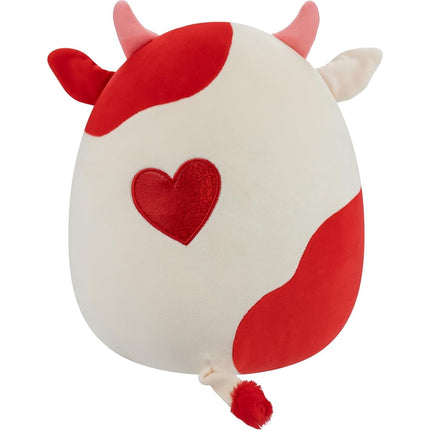 Squishmallows Original 12in Idris The Red and White Hearts Cow – Official Jazwares Valentine’s Day Plush (Medium-Sized)