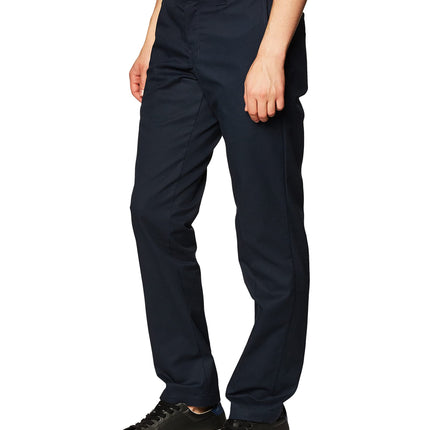 Dickies Pantalones de trabajo de corte ajustado, pierna cónica y bolsillos multiusos para hombre, azul marino oscuro, 36W x 30L