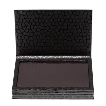 Allwon 4-Layer Book Shaped Magnetic Palette Large Empty Makeup Palette Storage Box for Eyeshadow Lipstick Blush Powder (Black)