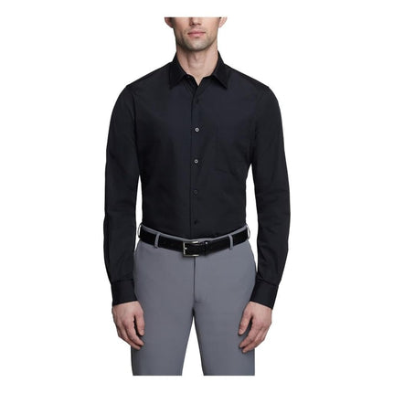 Van Heusen Men's Dress Shirt Fitted Poplin Solid, 