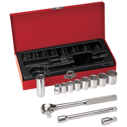 Klein Tools 3/8-Inch Drive Socket Wrench Set, 12-P