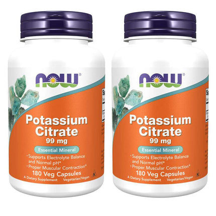 NOW Foods Potassium Citrate 99 Mg 180 Capsules (Pa