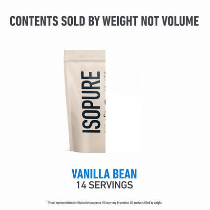 Isopure Protein Powder, Natural Tahitian Vanilla, 1 Pound