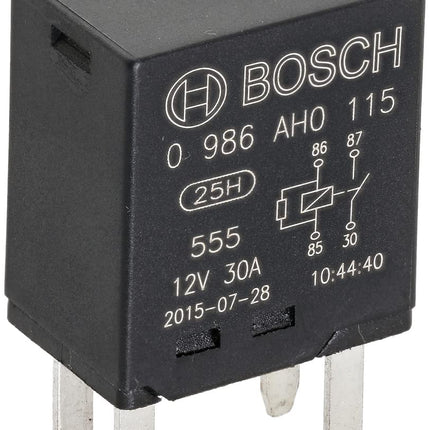 Bosch 0986AH0115 Mini Relay 12V 30A, IP5K4, Operat