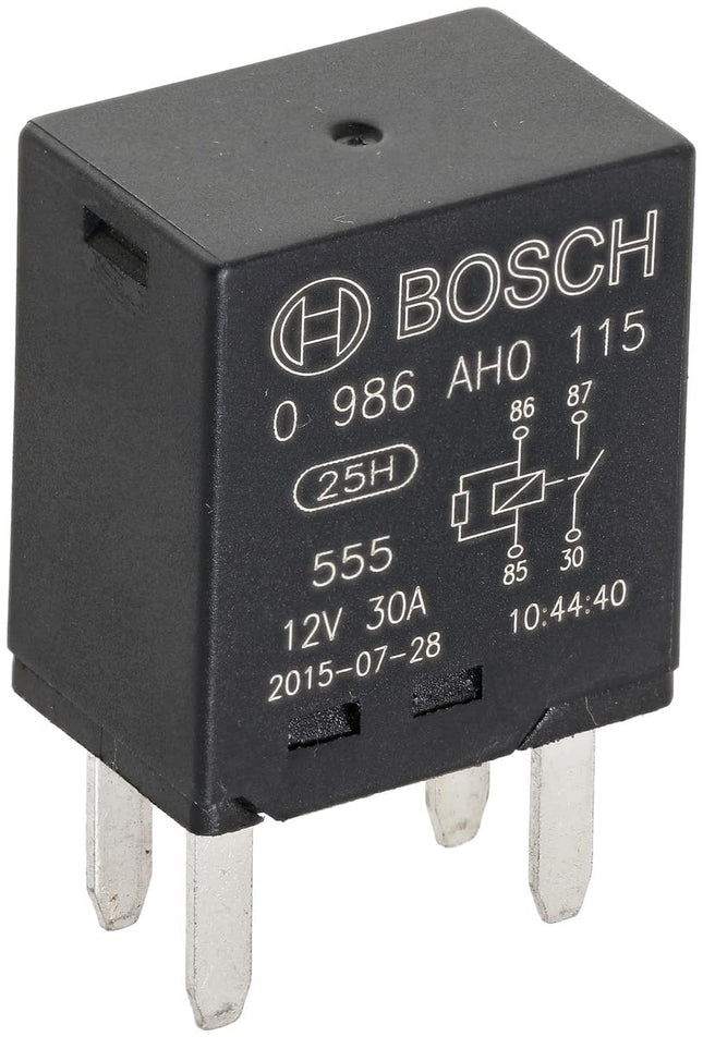 Bosch 0986AH0115 Mini Relay 12V 30A, IP5K4, Operat