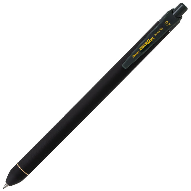Bolígrafo de gel líquido Pentel EnerGel Kuro, (0.7mm) punto medio, tinta negra, paquete de 5