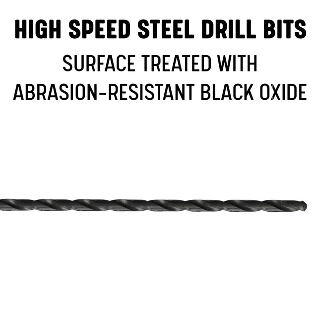 Drill America 43/64" x 18" High Speed Steel Extra Long Drill Bit, DWDDL Series