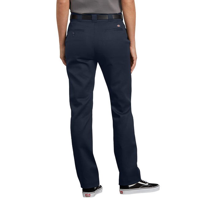Dickies Women's Flex Slim Fit Work Pants, Dark Navy V1, 6