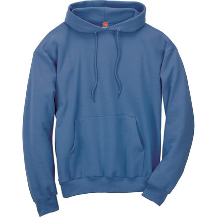 Hanes Men's EcoSmart Hoodie, Midweight Fleece, Pullover Hooded Sweatshirt, Denim Blue, XXL
