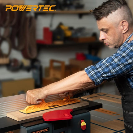 POWERTEC 71510 Deluxe Safety Push Block and Stick Set | 5 Pack | Ergonomic Handles with Max Grip | Push Blocks and Sticks for Table Saw, Jointers and Woodworking | for Woodworker Safety & Control