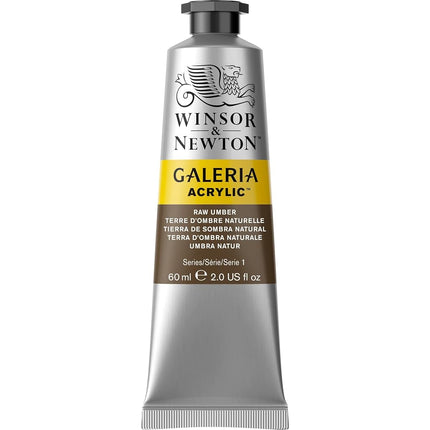 Winsor & Newton,60 ml (Pack of 1) SG Education GAL 2120554 Full Range of Galeria Acrylic, 60 mL Tube, Raw Umber