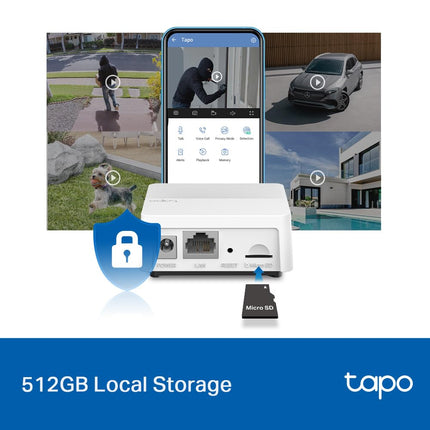 TP-Link Tapo Smart Hub with Built-in Alarm & Chime, Requires 2.4GHz Wi-Fi, Reliable Long-Range Connections w/Tapo Camera, Doorbell and Sensors, Ultra-Low Power Wireless Protocol (Tapo H200)