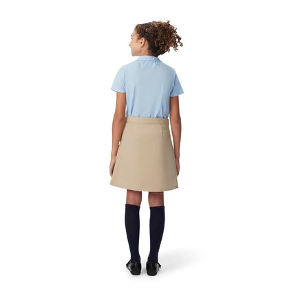 French Toast Little Girls' Two-tab Pleated Scooter, Grey, 4