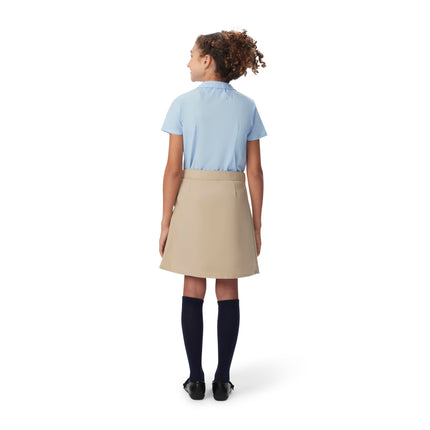 French Toast Girls' Two-Tab Pleated Scooter Skirt, Hunter Green, 8