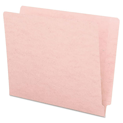 Smead End Tab Folder, Letter, Straight, 11 Point, Pink 100 Per Box (25610)