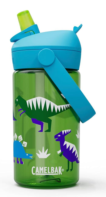 Camelbak THRIVE FLIP STRAW KIDS 415 ml – sport bottle – leak-proof – child-friendly size – easy drinking mechanism – ideal for on-the-go – Hip Dinos, size: OS