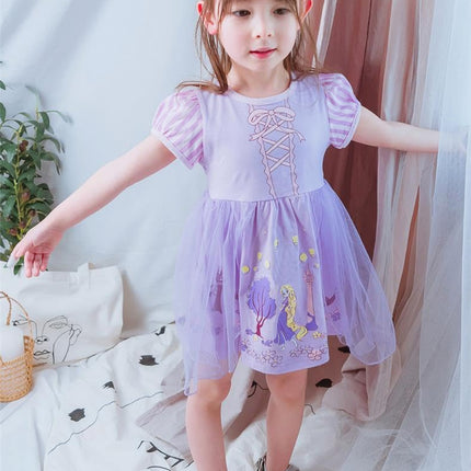 Dressy Daisy Princess Dress Up Clothes Halloween Fancy Party Tulle Skirt Summer Outfit for Baby Girls Size 2, Style 17