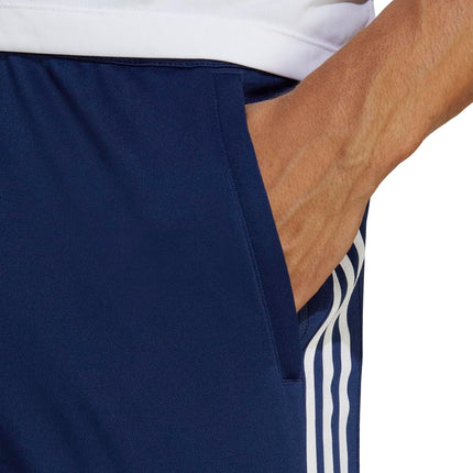 Adidas Men's Train Essentials 3-Stripes Pants, Dark Blue/White, X-Small