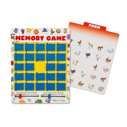 Melissa & Doug Voltear-para-Ganar: Juego de Memoria con Mini-Pad Rasca y Diviértete de M&D compatible con 1 Tema (12090)