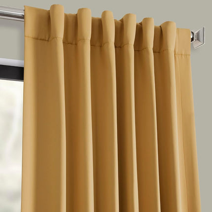 HPD Half Price Drapes Room Darkening Curtains 108 Inches Long for Bedroom & Living Room (1 Panel), 50 X 108, Marigold