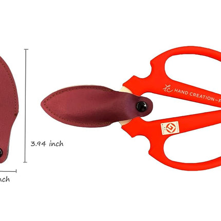 Flower Scissors Hand Creation F-170 RED