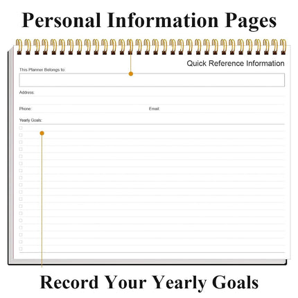 Weekly Productivity Planner - 8.5" x 11" Dashboard Desk Notepad Has 6 Focus Areas to List Tasks for Goals, Projects, Clients, Academic or Meal-Organize Your Daily Work Efficiently, 54 Weeks, Black