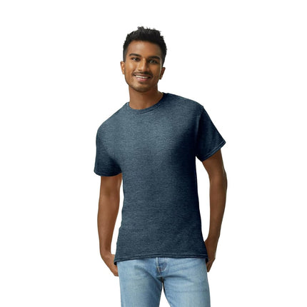 Gildan Men's Ultra Cotton T-Shirt, Style G2000, Multipack, Heather Navy (3-Pack), M (Pack of 3)