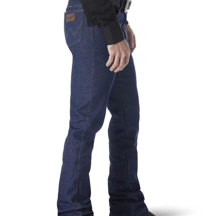 Wrangler Men's Cowboy Cut Slim Fit Traditional Boot Cut Jean, Navy, 36W x 30L