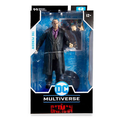 McFarlane Toys, 7-Inch DC Batman The Penguin Action Figure with 22 Moving Parts, Collectible DC Batman Movie Figure with Stand Base and Unique Collectible Character Card – Ages 12+