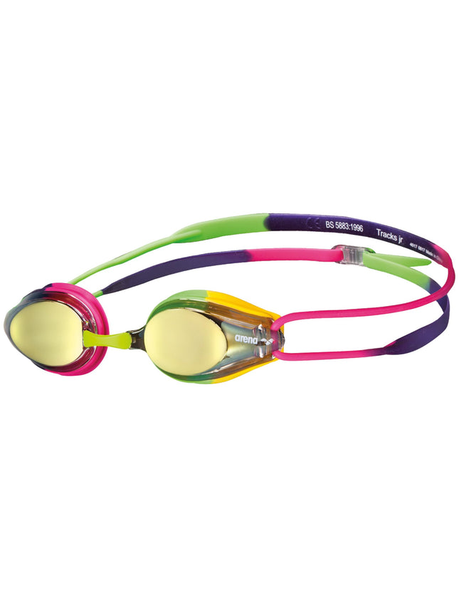 ARENA Unisex-Youth Swim Goggle Tracks Mirror, Viol