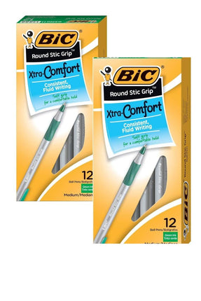BIC Round Stic Grip Xtra Comfort Ball Pen Medium P