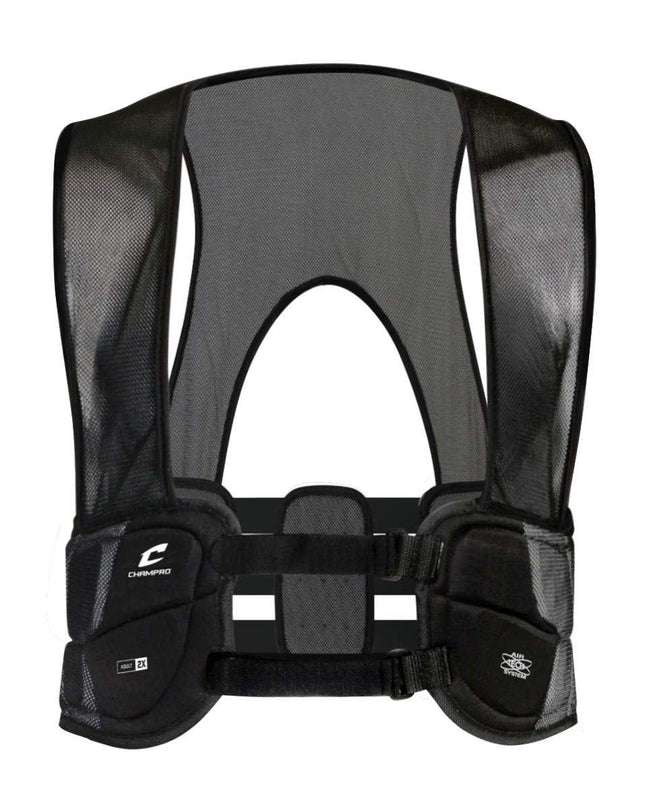 CHAMPRO Air Tech 3 Adult Rib Vest (Black, Large)