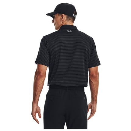 Under Armour - Mens Perf 3.0 Stripe Polo, Color Black (001), Size: Large