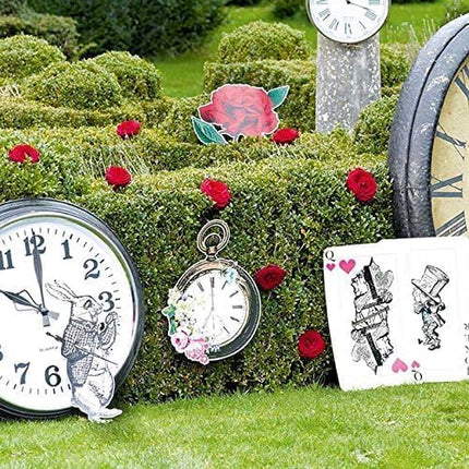Talking Tables 8 x Reusable Alice in Wonderland Extra Large Room Props – Mad Hatter Tea Party Decorations for Kids Birthday Room Decor, Baby Shower, Bridal Shower, Weddings – Giant Party Decorations