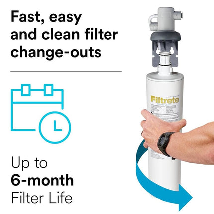 Filtrete Maximum Under Sink Water Filtration System, Easy to Install, Reduces 99% Lead + Much More (3US-MAX-S01)