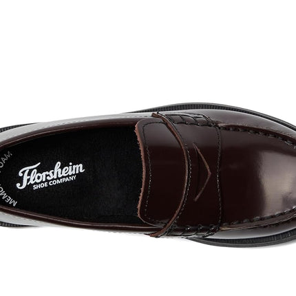 Florsheim Kids Boys' Croquet Penny, Burgundy, 7 M US Big Kid
