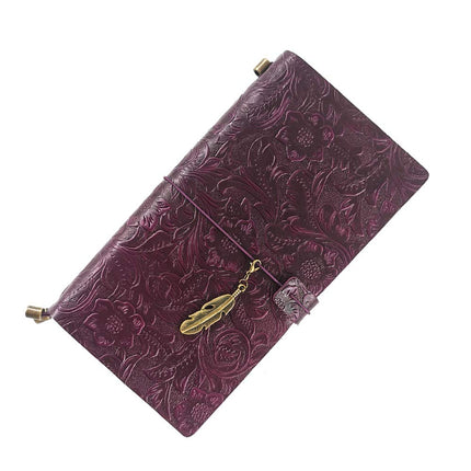 Refillable Leather Journal, Handmade Notebook with