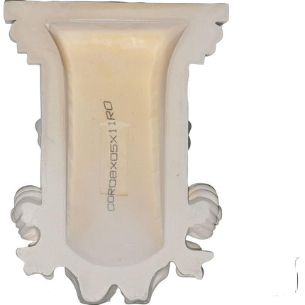 Ekena COR08X05X11RO 8 1/2" W x 5 1/4" D x 11 3/8" H Rose Corbel, Primed