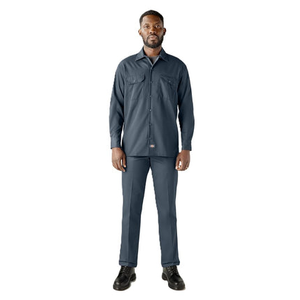 Dickies Men's Long Sleeve Work Shirt, Airforce Blue, XX-Large