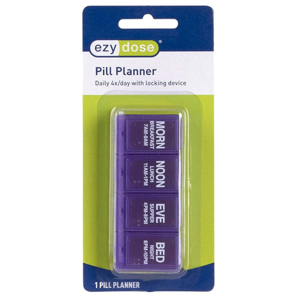 Ezy Dose Daily Locking Pill Organizer and Planner │Secure Prescription Medications │ Prevent Accidental Spilling